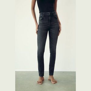 ZARA Black TRF Mid-Rise Authentic Skinny Jeans 30 /10